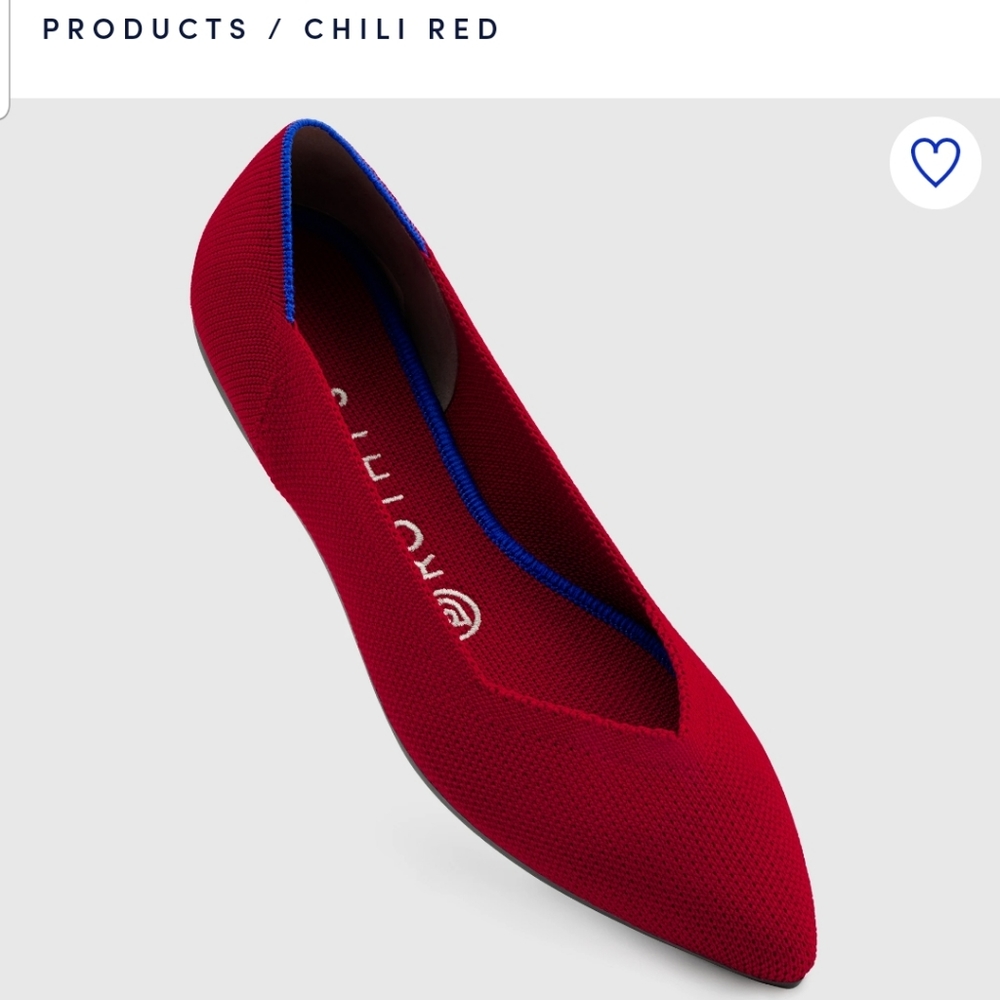 12M EUC Rothy's The Point in Chili Red